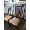Image 2 : 4 dining chairs