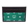 Image 1 : MCM Eden Green Reflective Nylon Leather Mini Card Case