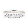 Image 2 : 0.40 ctw Diamond Straight Line Ring - 14KT White Gold