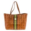Image 2 : MCM Cognac Visetos Coated Canvas Large Tote Bag