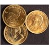Image 1 : (3) 1 oz . Random Date Krugerrands
