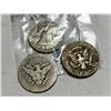 Image 2 : Lot of 3 US Silver Half Dollars