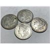 Image 1 : Lot of 4- US Morgan Silver Dollars