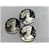 Image 1 : 1997-98-99 Date Run US Silver Eagle Proofs