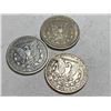Image 2 : 3 pcs. Better Date Morgan Silver Dollar Lot