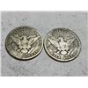 Image 2 : (2) 1915s Barber Half Dollars Full Rim Coins