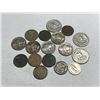 Image 2 : 17 pcs. Mixed US Coins Lot- 1c-10c-5c-25c- Type