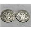 Image 2 : (2) 1915s Barber Half Dollars Full Rim