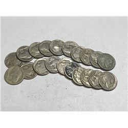 Lot of (20) US Buffalo Nickels