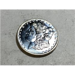 1 oz. 9Fine Morgan Design Silver Round