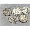 Image 2 : Lot of 5 Standing Liberty Quarters -