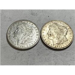 1921s-1921p Morgan Silver Dollars