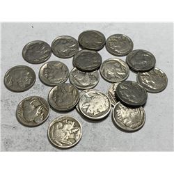 20 pcs. Buffalo Nickels