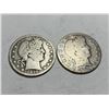 Image 1 : 1910p-1908s- Barber Half Dollars