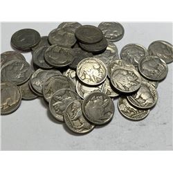 40 pcs. Buffalo Nickels