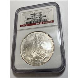 2006 GEM UNC 1st Strike NGC US Silver Eagle