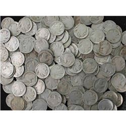 Lot of (300) ND Buffalo Nickels