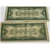 Image 4 : (2) 1928 FUNNYBACK $1 Silver Certificates