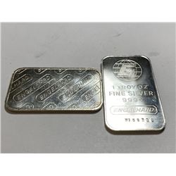 (2) 1 oz. Engelhard Collectible Silver Bars