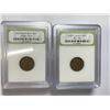Image 1 : (10) LIncoln Wheat Cents in Slabs