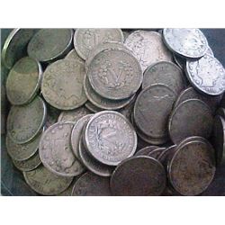 Lot of (50) Circulated V Nickels