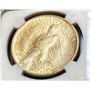Image 2 : 1921 Hi Relief Peace Dollar AU 58 NGC