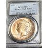Image 1 : 1921 Hi Relief MS 64 PCGS Peace Silver Dollar