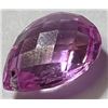 Image 1 : 11 ct. Pink Sapphire Checkerboard Pear Drop