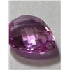 Image 3 : 11 ct. Pink Sapphire Checkerboard Pear Drop