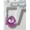 Image 5 : 11 ct. Pink Sapphire Checkerboard Pear Drop