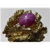 Image 1 : Exceptional RED STAR SAPPHIRE Ring 14k YG