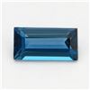 Image 1 : 7.5 ct. Natural East West Cut London Blue Topaz