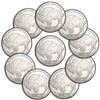 Image 1 : 10- Buffalo Rounds 1 oz Silver Rounds