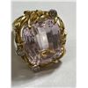 Image 2 : RARE Large 17 ct. Kunzite Ring in 14k YG
