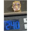 Image 5 : RARE Large 17 ct. Kunzite Ring in 14k YG