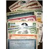 50 pcs. Random Type Old Stock Certificates