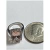 Image 6 : 13.2 tcw. Morganite and Diamond Ring 14k WG