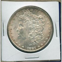 1881 P Better Date BU Morgan Silver Dollar