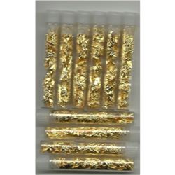 10 vials of Gold Leaf Flake/Scrap - NON BULLION