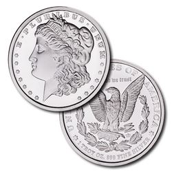 1oz Morgan Design Silver Round