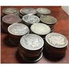 Image 1 : Lot of (100) Assorted Date Morgan Silver Dollars