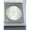Image 1 : 1887 BU Grade Slabbed Morgan Dollar