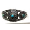 Image 1 : Turquoise and Sterling Indian Bracelet