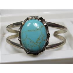 Sterling Silver Bracelet with Turquoise