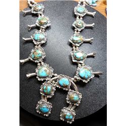 Stunning Squash Blossom Navajo Turquoise