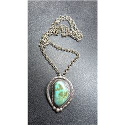 Truquoise and Sterling Necklace