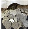 Image 1 : (50) Franklin Half Dollars In Canvas Bag-90%