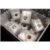 Image 1 : Lot of 50 pcs. BU and Proof Coins in Slabs