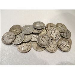 Lot of 20 Standing Liberty Quarters