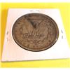 Image 2 : 1890 CC Fine Grade Morgan Silver Dollar